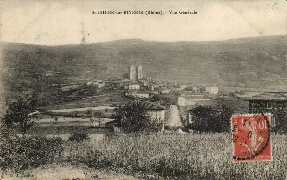 St-DIDIER-sur-RIVERIE (Rhône) — Vista Geral — Cl. A. Foultier - Frente