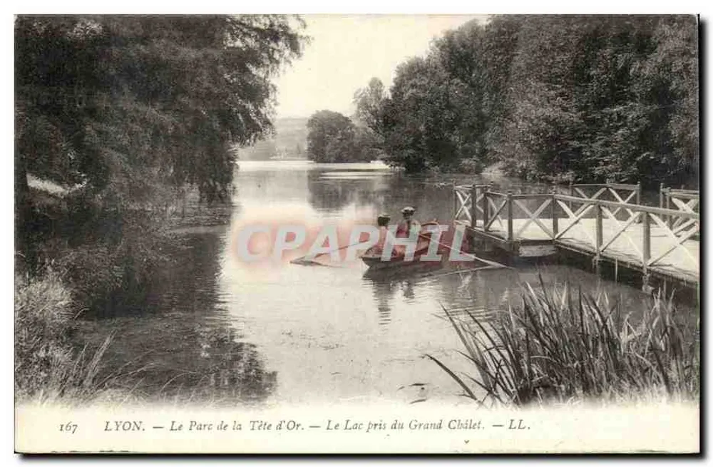 LYON — Der Park der Tête d'Or — Der See vom Grand Châlet — LL. — n° 167 - Vorderseite