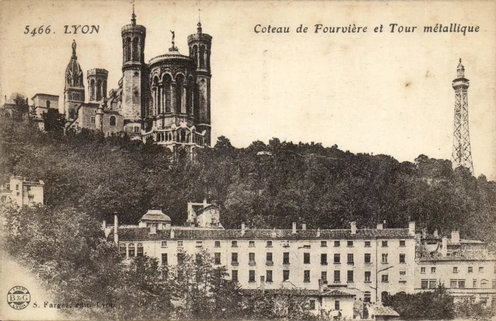 Lyon — Coteau de Fourvière und Metallturm — S. Pargues, Lyon, n° 5466 - Vorderseite