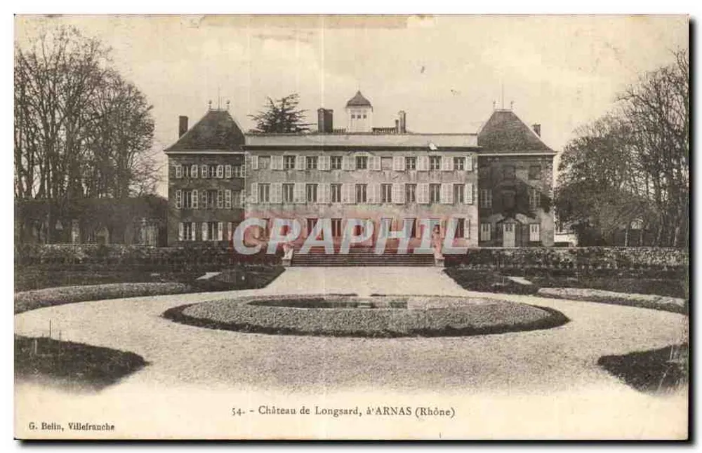 Castelo de Longsard — Arnas (Rhone) — G. Belin, Villefranche - Frente
