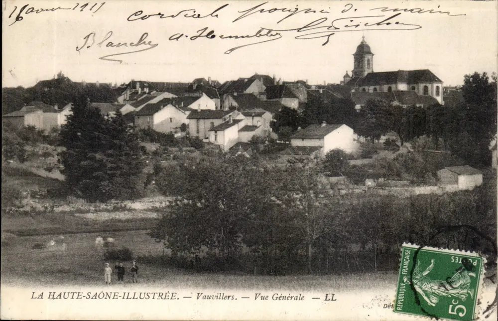 Vauvillers — Vista Geral — La Haute-Saône-Illustrée — Edição EL - Frente