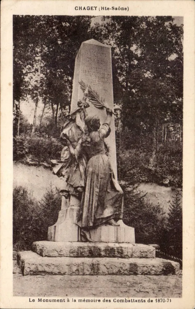 Chagey (Hte-Saône) — Denkmal für die Kämpfer von 1870-71 — unbekannter Verlag - Vorderseite