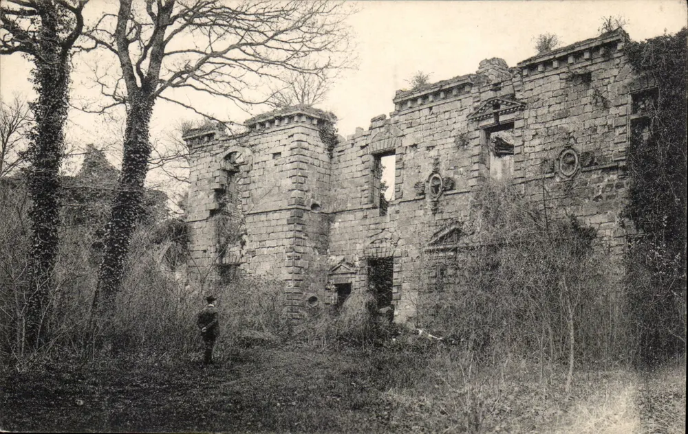 Ruínas do Castelo-Dessus — Antigo Castelo dos Senhores de Chauvirey — CHAUVIREY-le-CHATEL - Frente