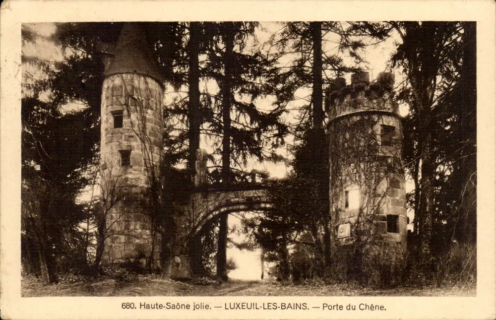LUXEUIL-LES-BAINS — Brama Czarnego Dębu — piękna Haute-Saône - Awers