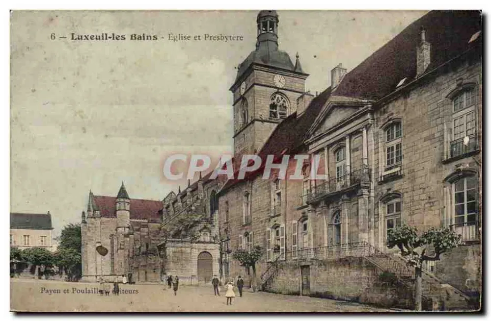 Luxeuil-les-Bains — Kirche und Pfarrhaus — Payen et Poulaille, Verleger - Vorderseite