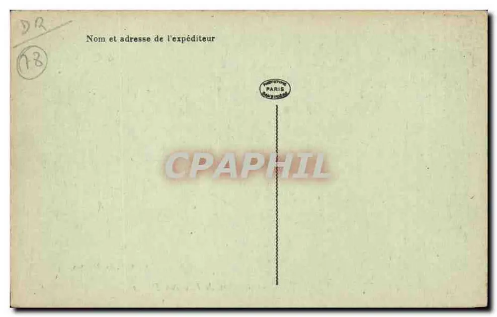 MANTES LA JOLIE — Felsen der Île aux Dames — Verlag E. C. Mantes, Nr. 40 - Rückseite