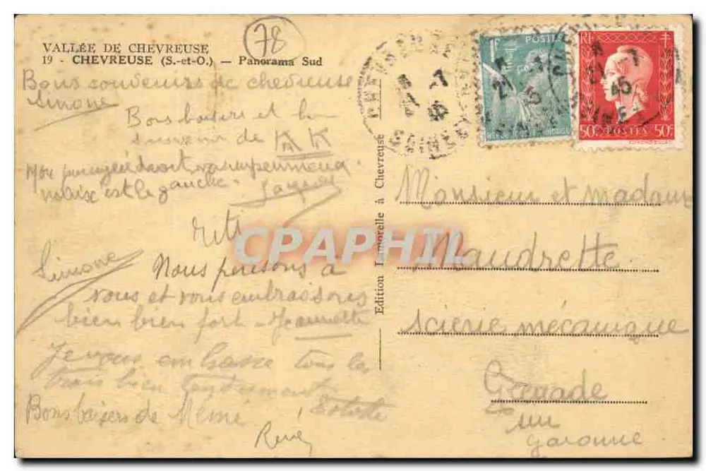 Vale de Chevreuse — Panorama Sul — Edição Imprensa de Chevreuse - Verso