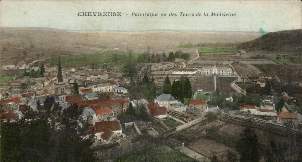 Chevreuse - Panorama visto das Torres da Madeleine - Frente