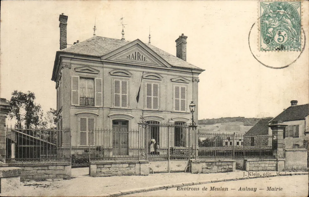 Prefeitura — Environs de Meulan — Aulnay — J. Klein, editor Meulan - Frente