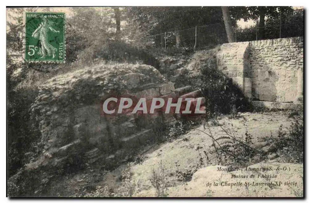 Ruinen der Apse der Kapelle Saint-Laurent — Montfort-l'Amaury — Verlag Ombredanne, Nr. 78 - Vorderseite