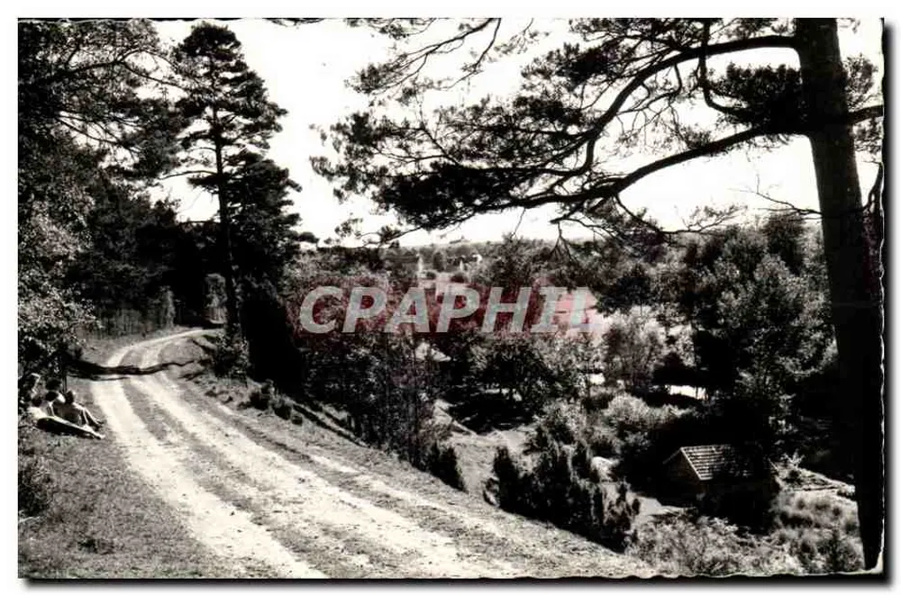 A vales de Juine — vista da estrada e do acampamento — edição d'Art Rumesu, Rennes - Frente