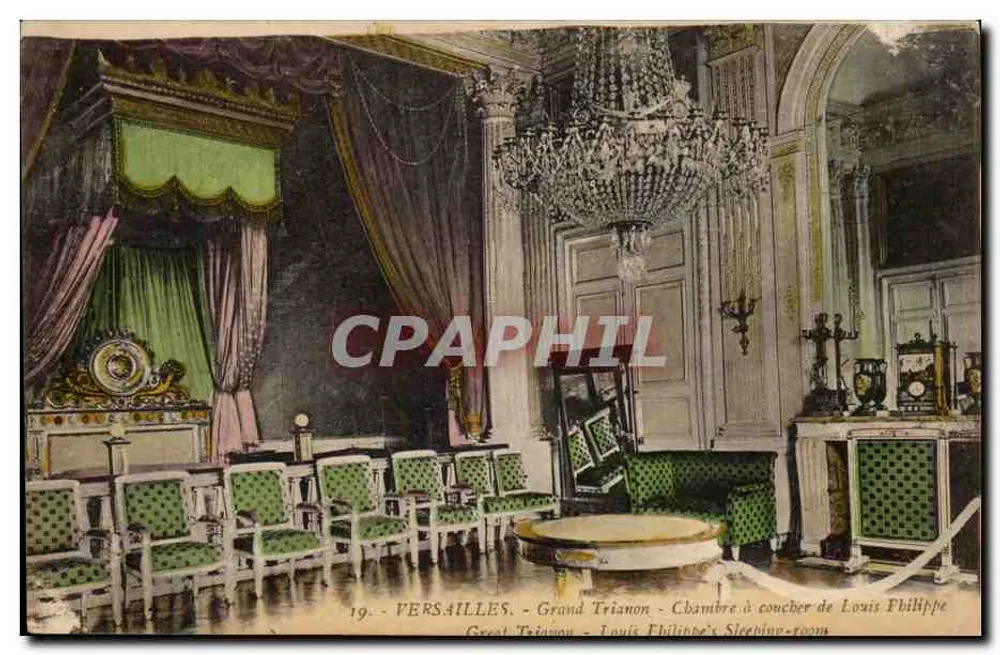 Versailles - Grand Trianon - Schlafzimmer von Louis Philippe - Vorderseite