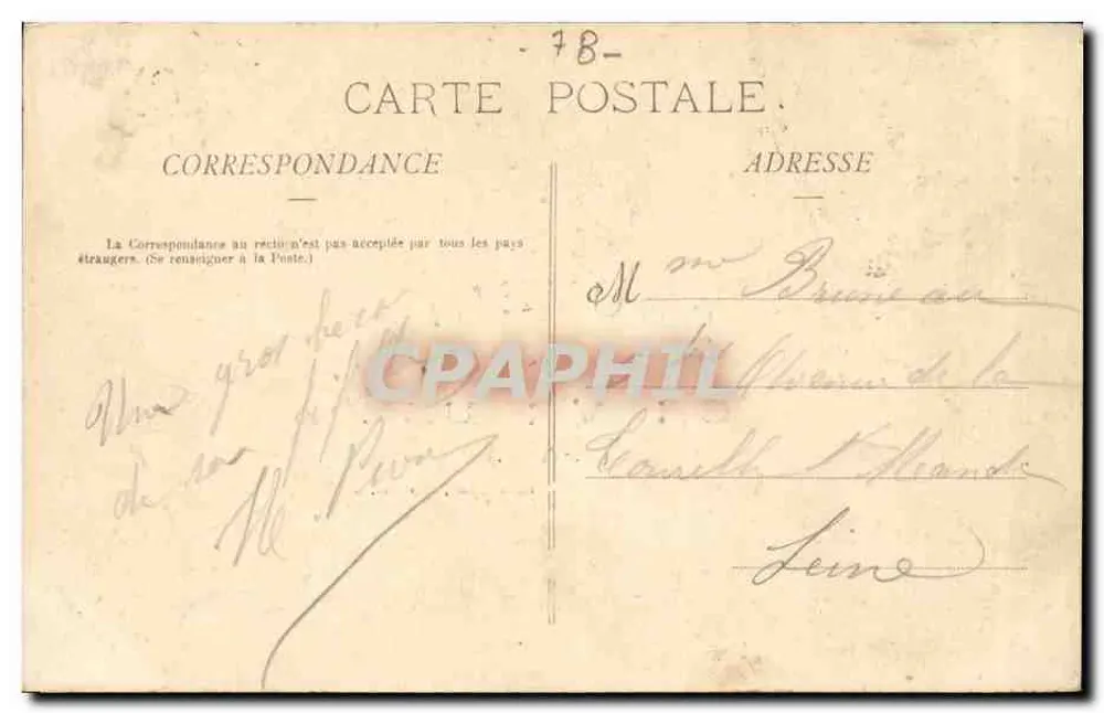 Chevreuse (S.-&-O.) — Lembrete — Gautrot, editor, Chevreuse. - Verso