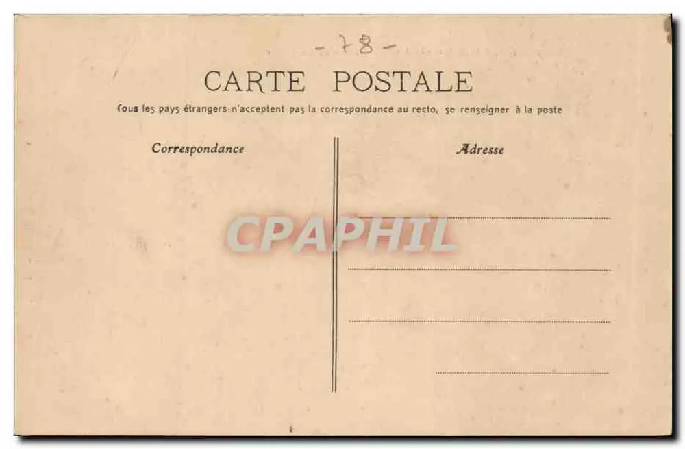 St-GERMAIN-en-LAYE — Castelo St-Léger — Fotógrafo A. Réc & Editora, Château-Thierry, Col. R.I. - Verso