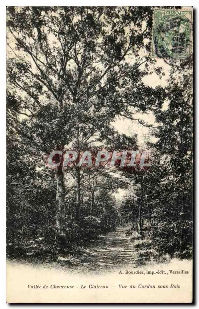Tal der Chevreuse - Le Claireau — Ansicht des Cordon unter den Bäumen — A. Bourdier, Verleger, Versailles - Vorderseite