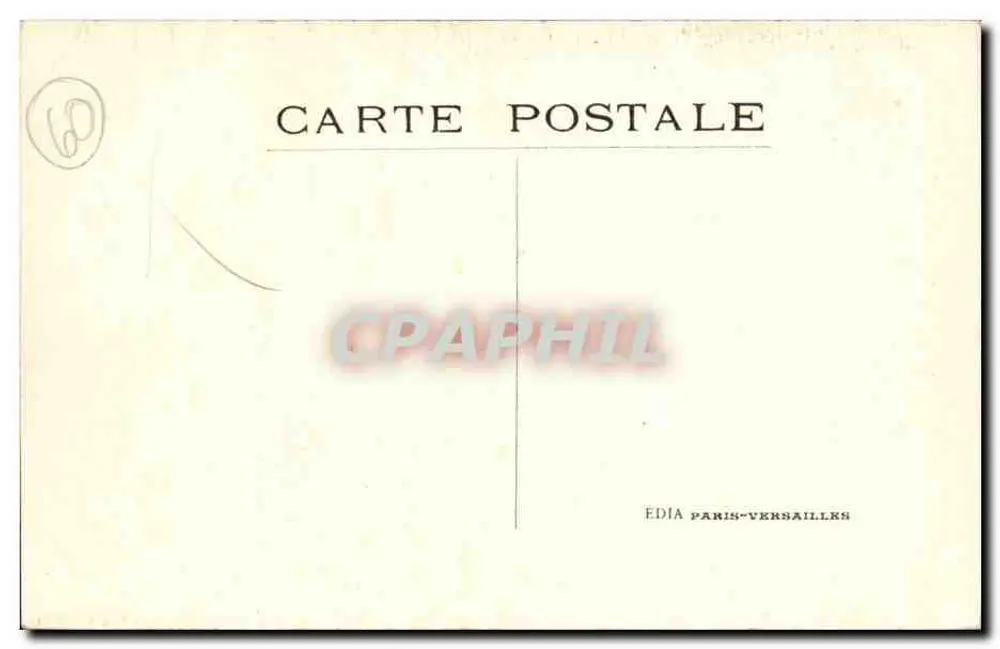 Park des Schlosses CHANTILLY — Die große Allee — Verlag ÉDIA PARIS-VERSAILLES, n° 102 - Rückseite