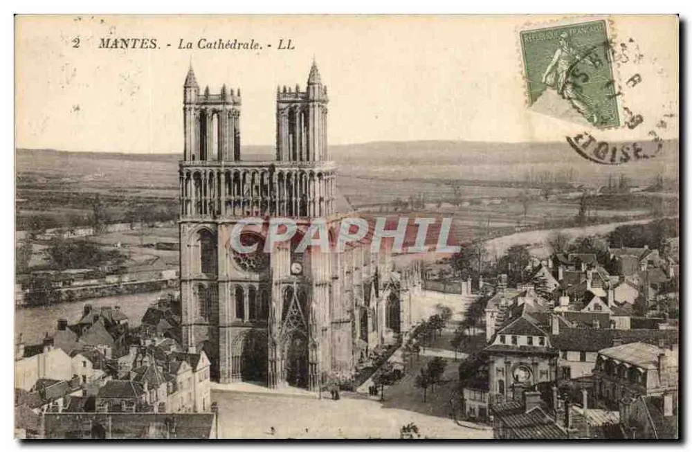 Mantes - A Catedral - LL - Frente
