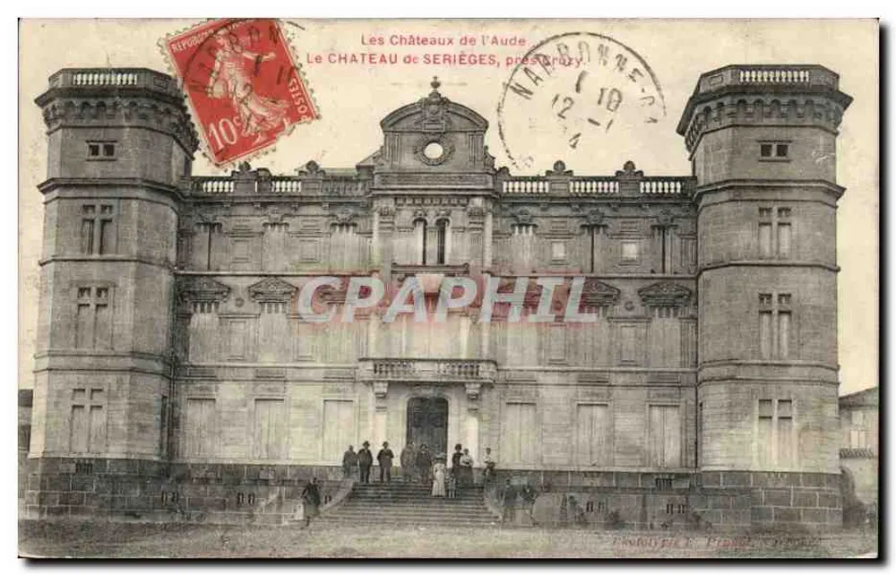 Schloss Serièges, prestigieuses Schloss der Aude — Photographie von P. Franc — Verleger nicht sichtbar - Vorderseite