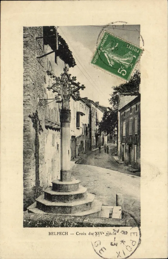 Belpech — Cruz do Século XIV — Ferrassse, Editor - Frente