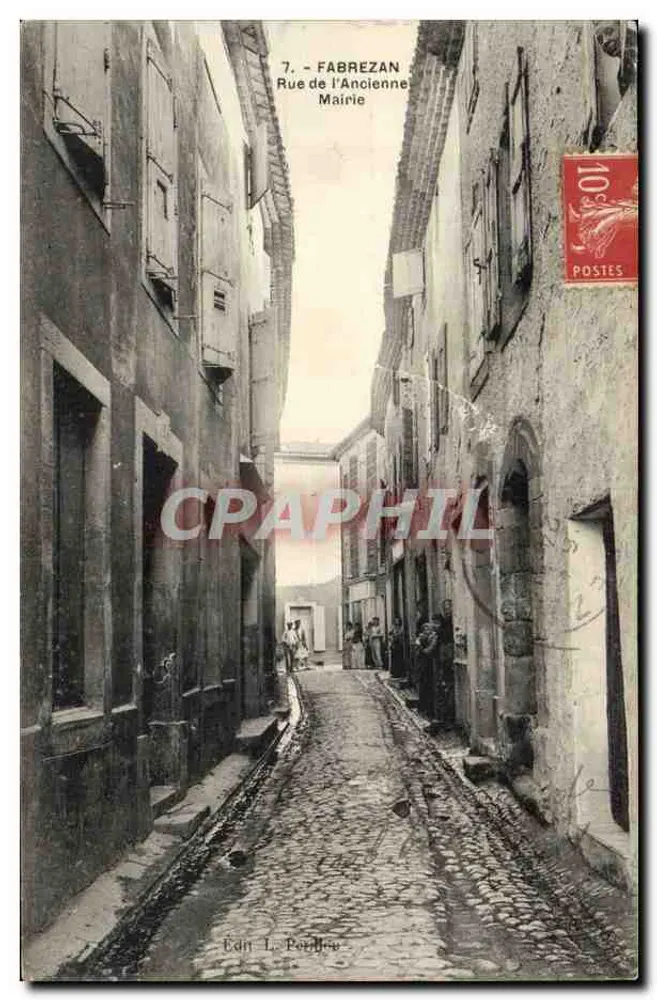 Fabrezan — Rue de l'Ancienne Mairie — Éd. L. Pordieu - Anverso