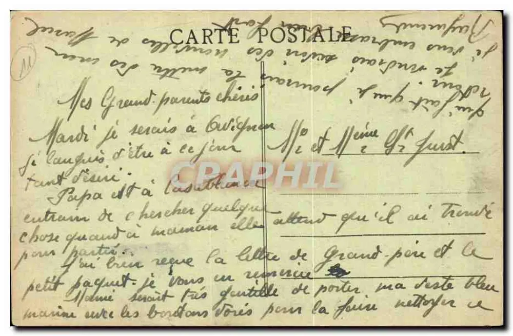 Campagne-sur-Aude — vista do ponte sobre o Aude — Edição J. Croux - Verso