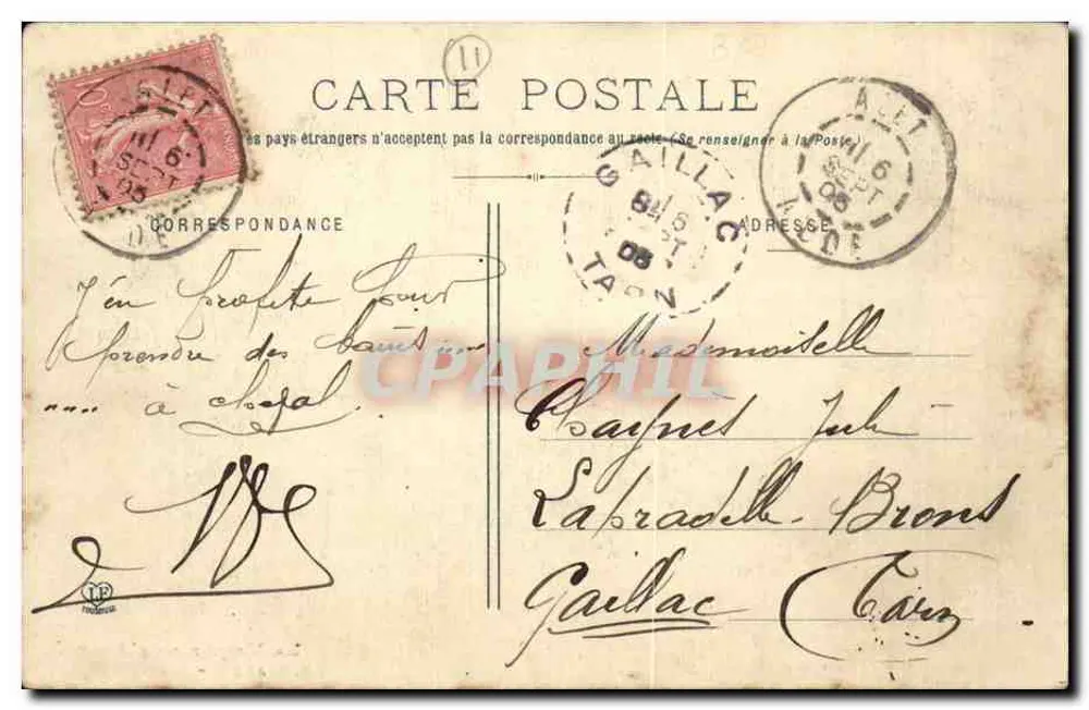 A Vallée de l'Aude — Source Chaude — Alet — Établissement thermomédecine - Verso