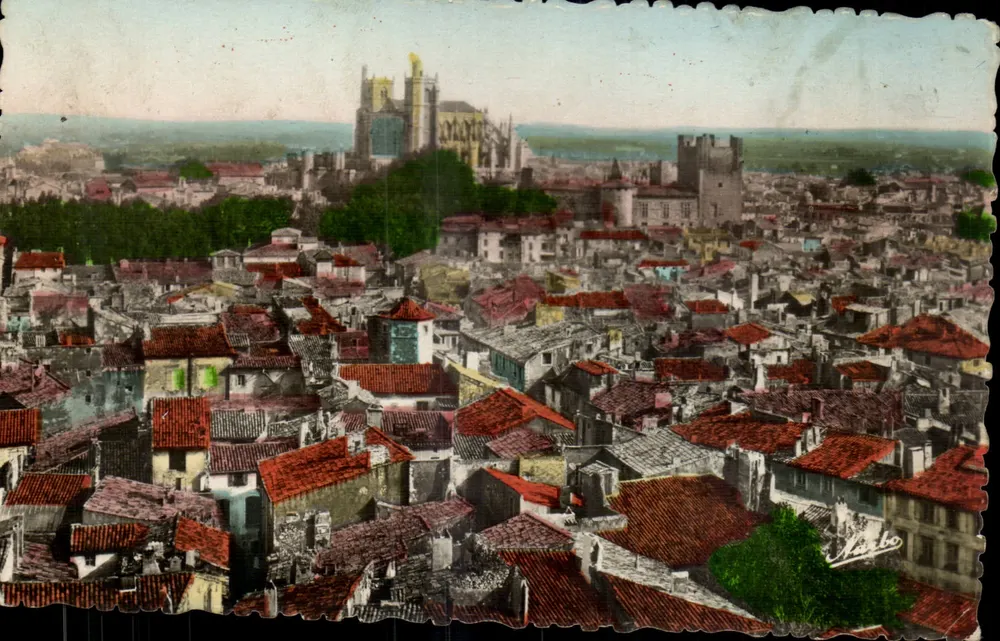 Narbonne — Vista geral — Edição R. Cazare, n° 1 bis - Frente