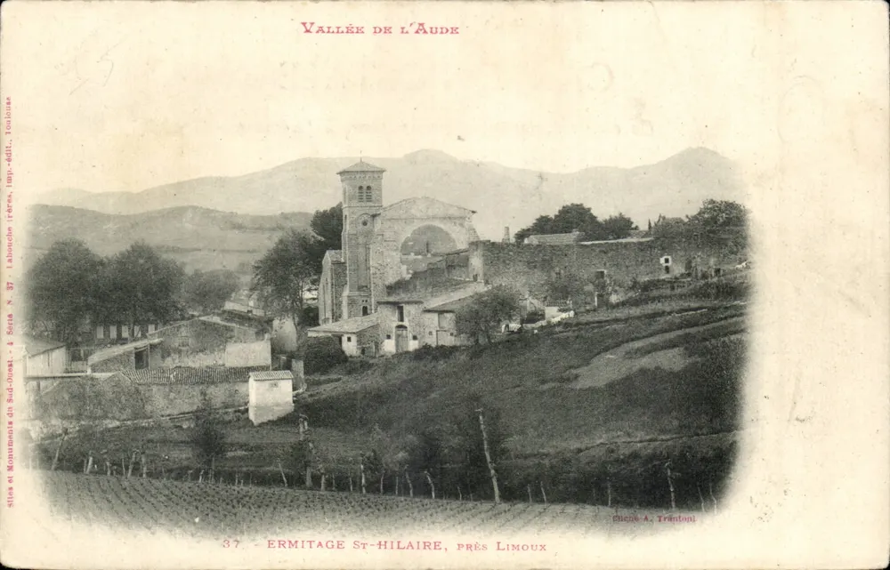 Ermitage Saint-Hilaire, nahe Limoux — Tal der Aude — Verlag A. Tranton, Serie N°37 - Vorderseite