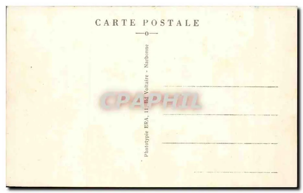 Peyriac-Minervois — Platz des Kriegsdenkmals — Edition Ravufer, Nr. 500 - Rückseite