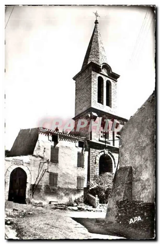 Rodome — Iglesia y antigua oficina de correos — Société des Cartes Postales APA - Anverso