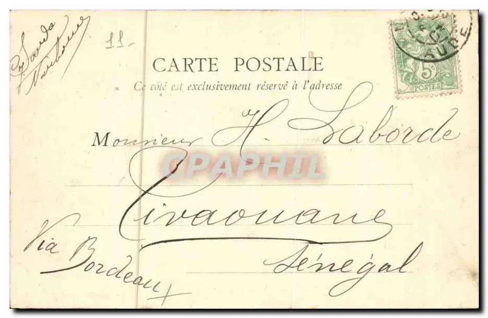 Narbonne — Eingang zur Stadt — Pont de la Concorde — Gerschel, Paris - Rückseite