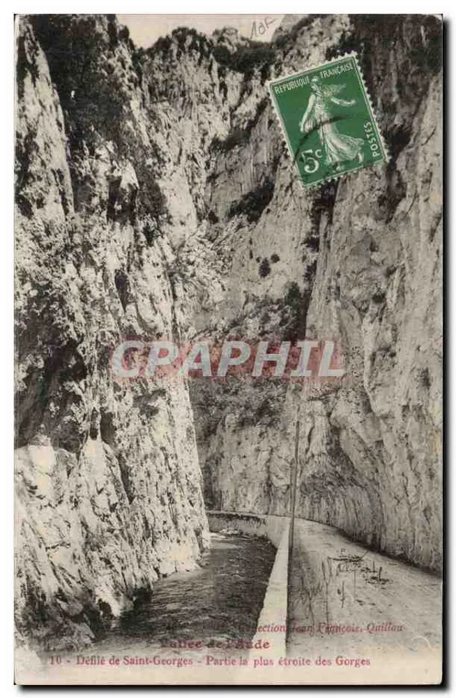 Pass Saint-Georges - Schmalste Stelle der Schluchten - Sammlung Jean François Quittau - Vorderseite
