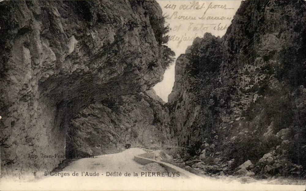 Gorges da Aude - Desfilade da Pierre Lys — Imp. Jean-François Quillan - Frente