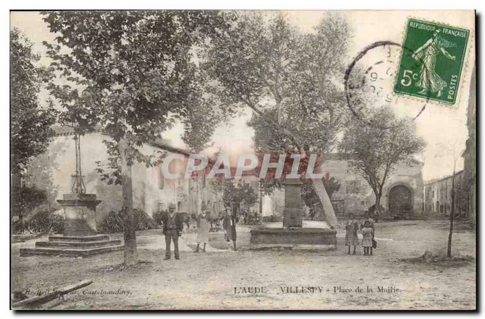 Villesty - Praça da Prefeitura — editor B. Boffil, Castejón, n° não visível - Frente