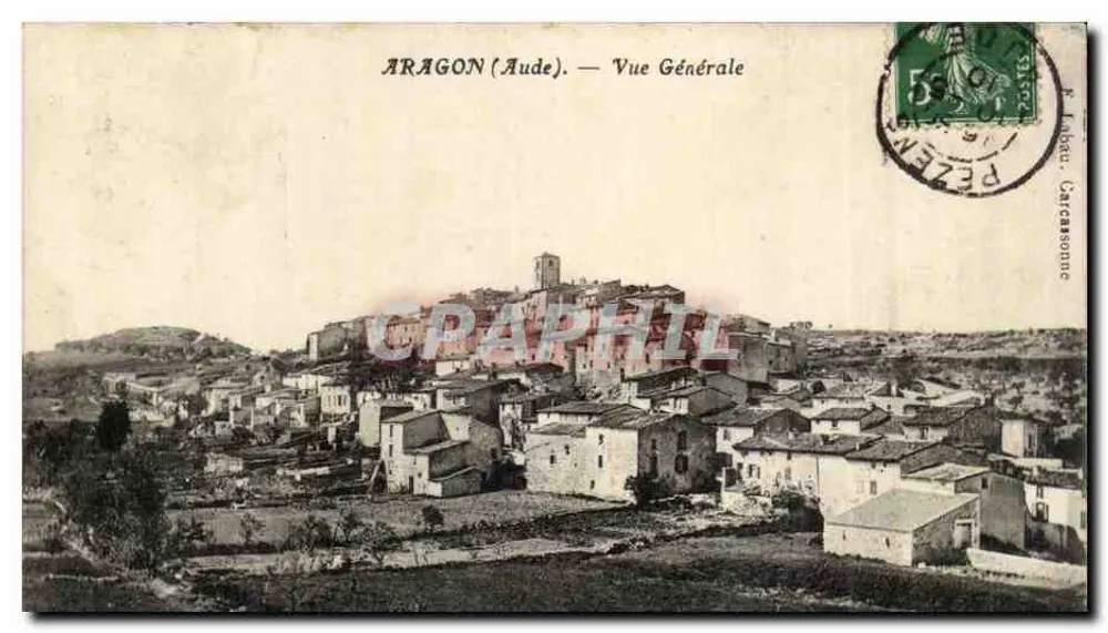 Aragon (Aude) — Vista Geral — P. Alibau, Carcassonne - Frente