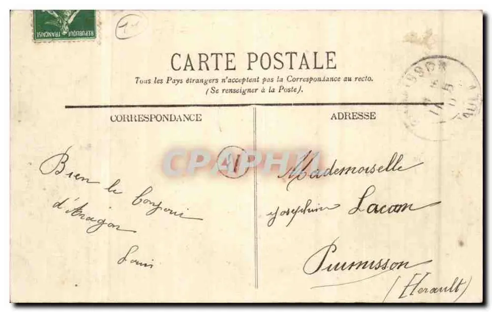 Aragon (Aude) — Vista Geral — P. Alibau, Carcassonne - Verso