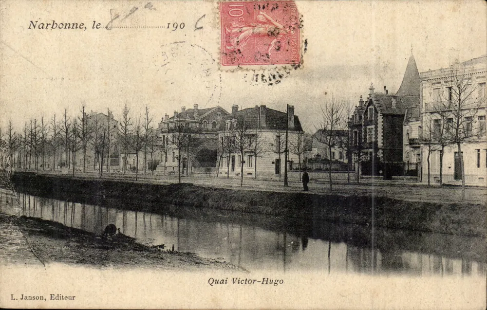 Narbonne — Quai Victor-Hugo — L. Janson, Editeur - Frente