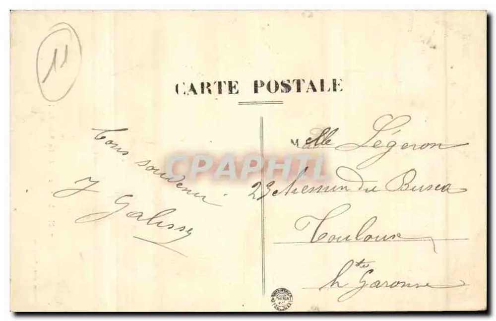 Narbonne — Katedra św. Pawła — Firmin, wyd. Narbonne - Rewers