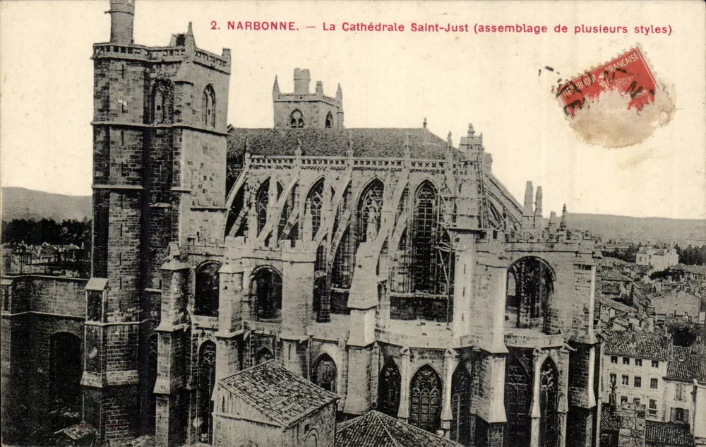 NARBONNE — A Catedral de São Justo (combinando vários estilos) — Editor: N° 2 - Frente