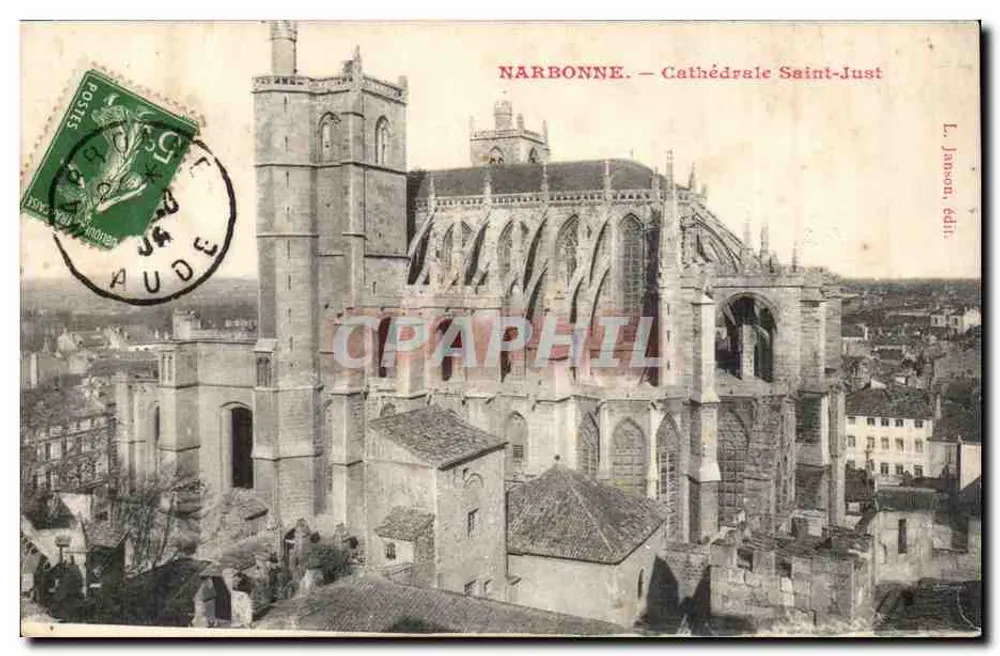 NARBONNE — Kerk van Sint Justus — L. Janson, uitgever - Voorkant