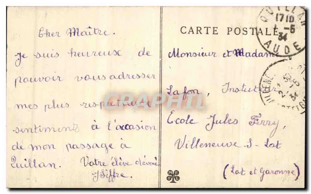 Eingang des Pierre-Lys-Tunnels — Tal der Aude — Verlag: Jean-François - Quillan - Rückseite