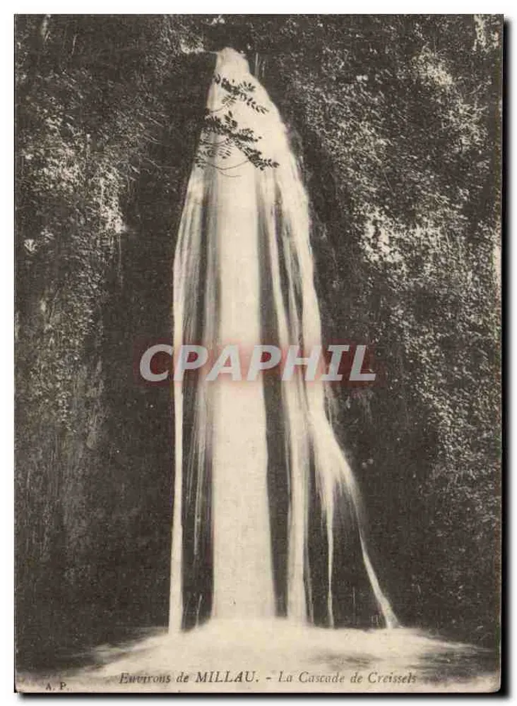 Environs de MILLAU - A Cascata de Creissels — A.P. - Frente