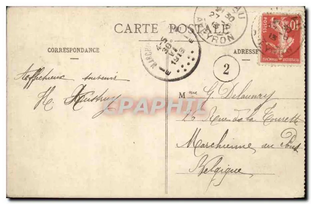 Environs de MILLAU - A Cascata de Creissels — A.P. - Verso