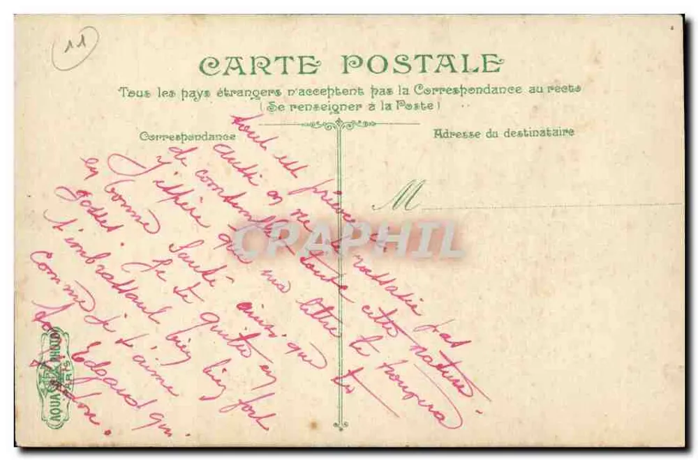 Narbonne — O Ponte sobre o Canal — Le Méocin-Chel - Verso