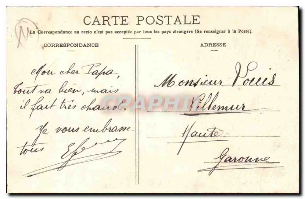 NARBONNE — Hotel de Ville — L. Janson, editora - Verso