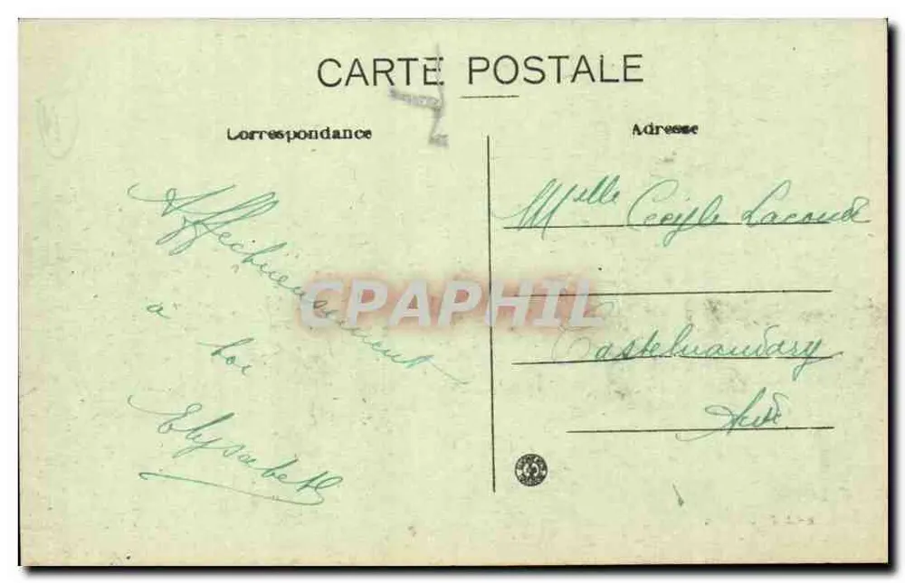 NARBONNE (Aude) — Grands Magasins des Dames de France — Edit. P. Brescon - Rückseite