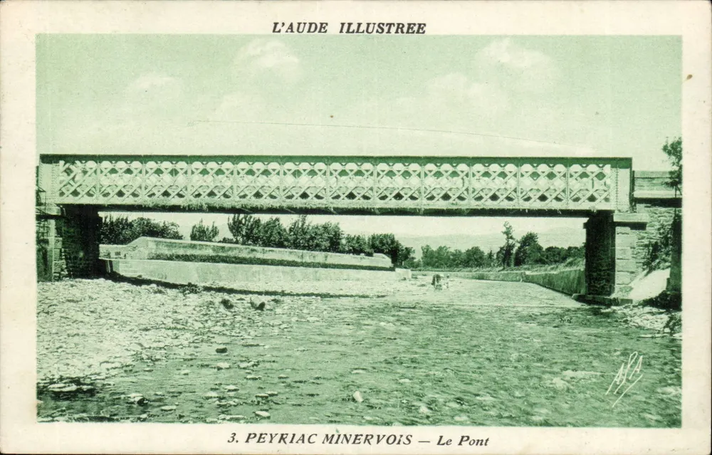 Peyriac Minervois — Der Brücke — L'Aude Illustree - Vorderseite