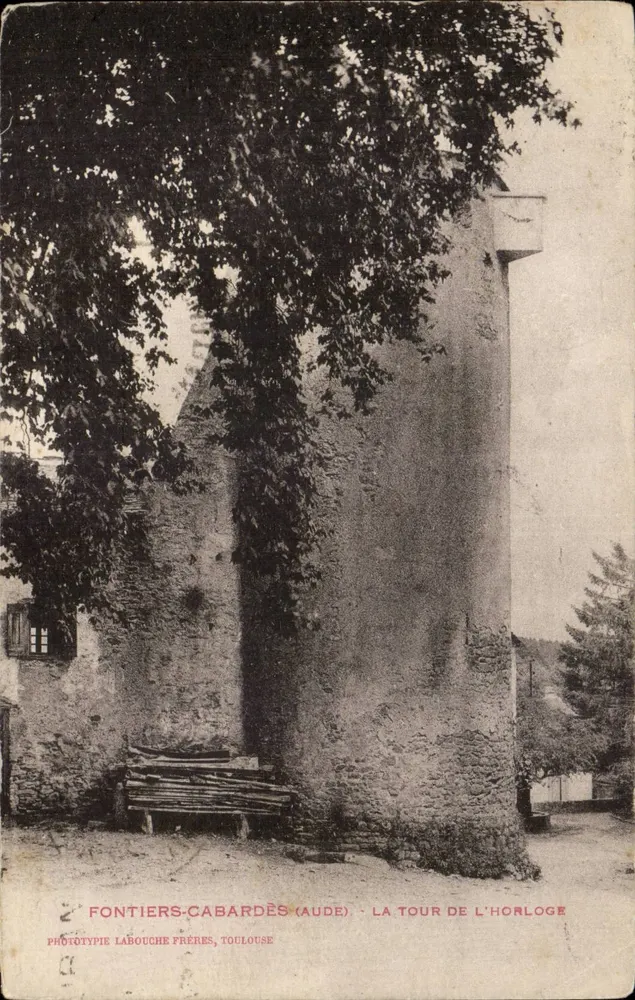 Fontiers-Cabardès (Aude) — Die Uhrturm — Phototypie Labouche Frères, Toulouse - Vorderseite
