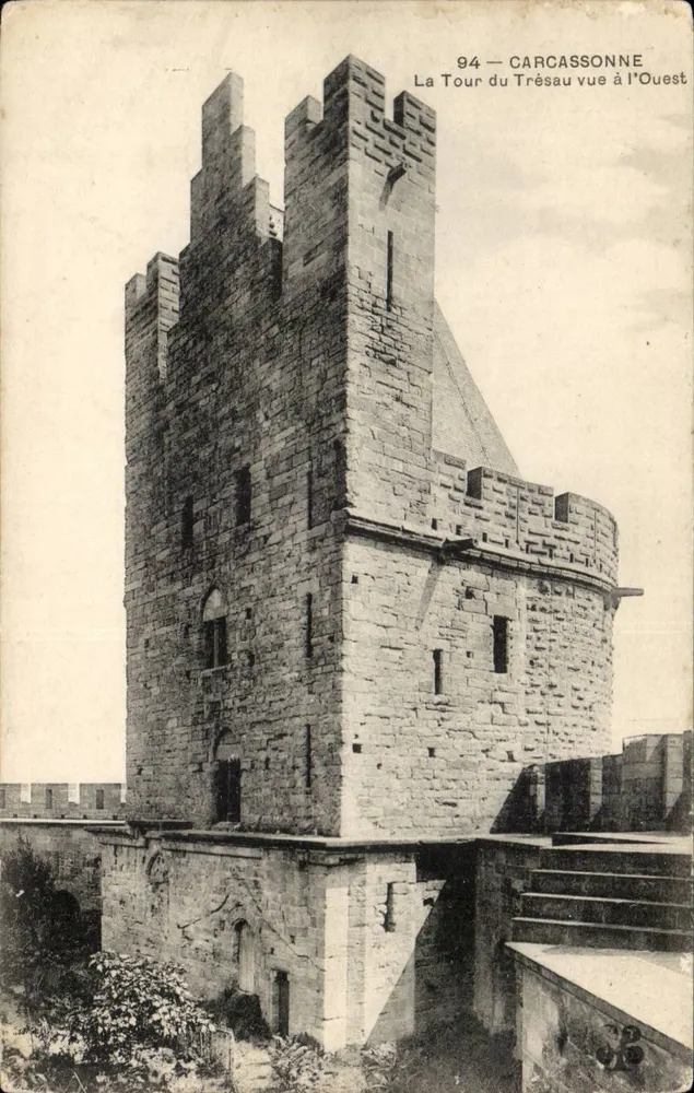 Turm des Trésau in Carcassonne — Blick nach Westen — n° 94 - Vorderseite