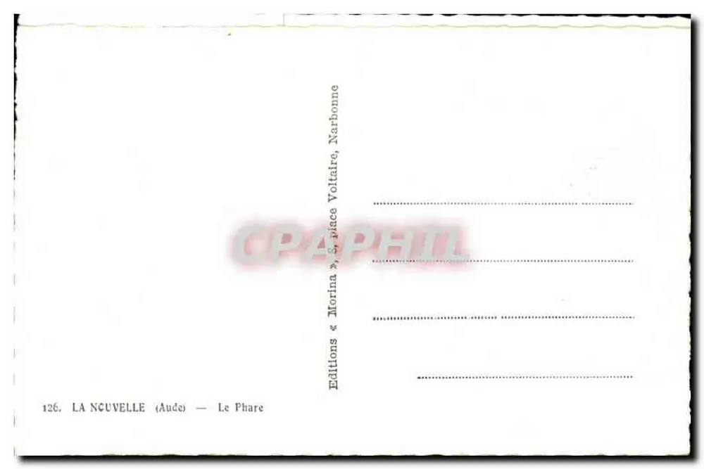 La Nouvelle (Aude) — Der Leuchtturm — Éditions « Morina » - Rückseite